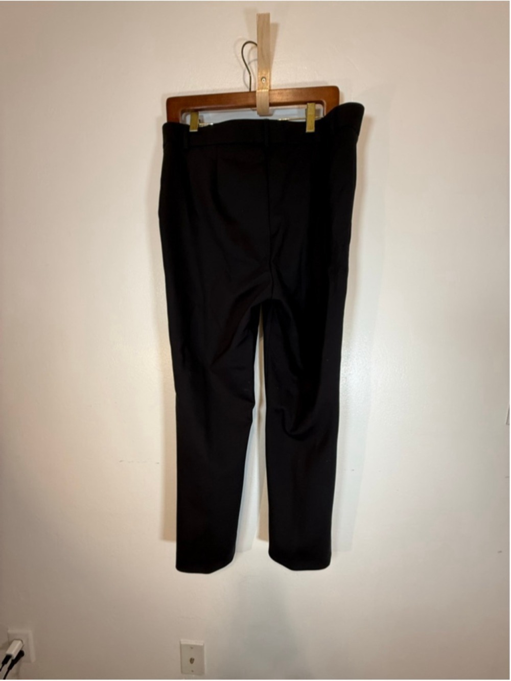 Women's Fabiana Filippi Black Trousers L stretchy smooth lux fabric